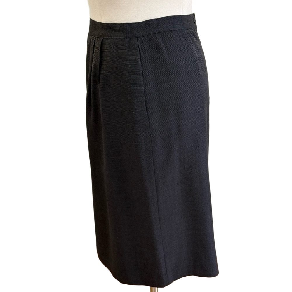 Vintage Gray/black Pencil Skirt for Women - Picture 2 of 7